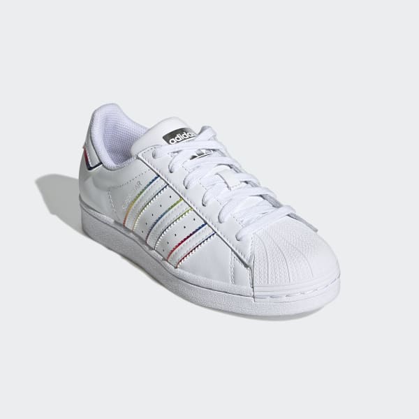 White Superstar Shoes LWU20