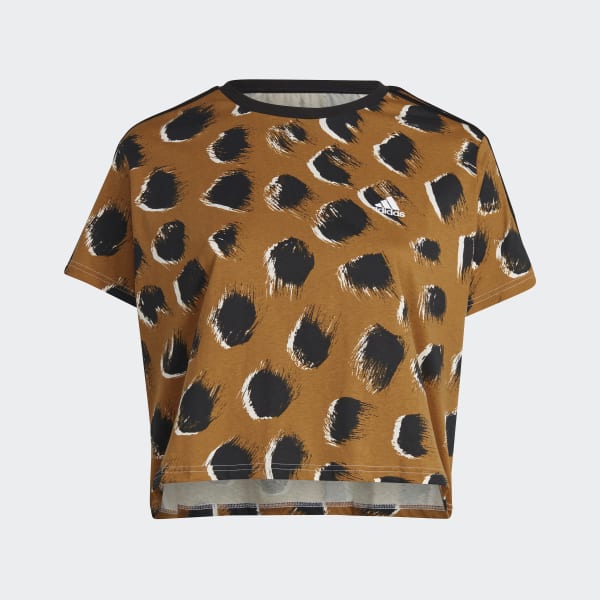 Orange adidas crop top best sale
