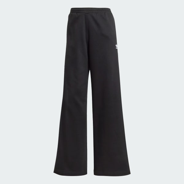adidas Wide Leg Fleece Pants Black adidas Thailand