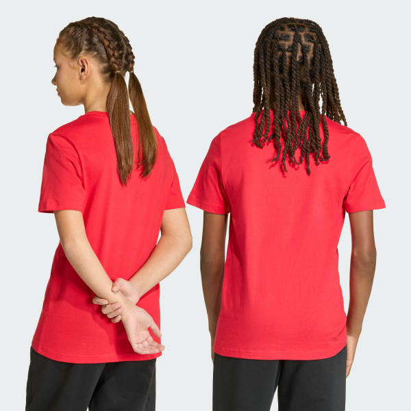 Rojo camiseta Graphic Retro para niños