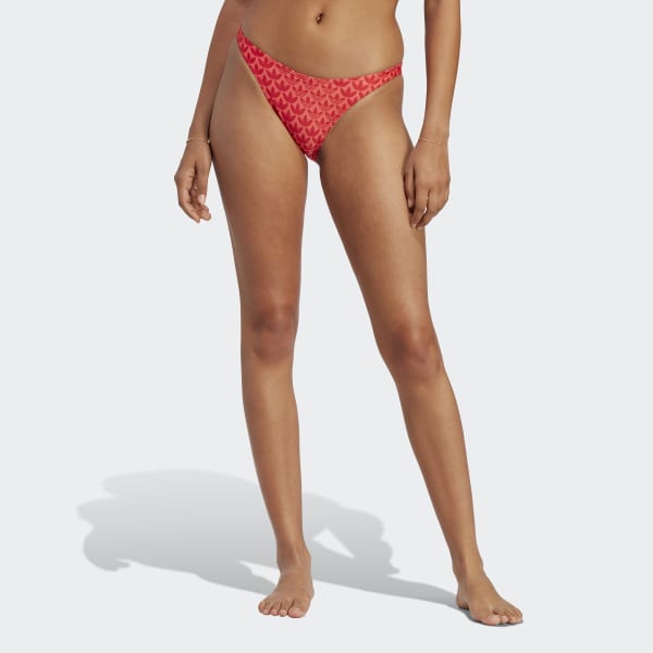 werkplaats Pakistan Uitstroom adidas Originals Monogram Bikini Bottoms - Red | Women's Swim | adidas US