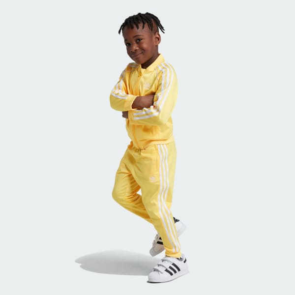 Orange Adicolor SST Track Suit Kids