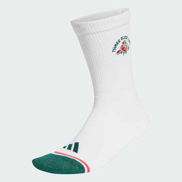 White Graphic Socks