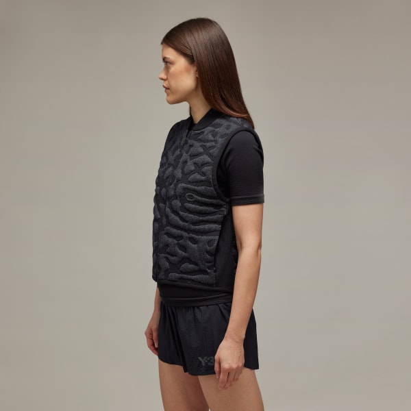 Black Y-3 Running Engineered Insulated Vest