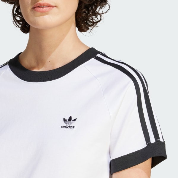 Tee shirt adidas 3 stripes femme hot sale