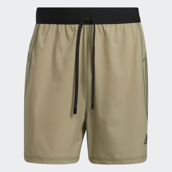 mau-xanh-la Quần Short Yoga Dệt Kim Dọc BJ524