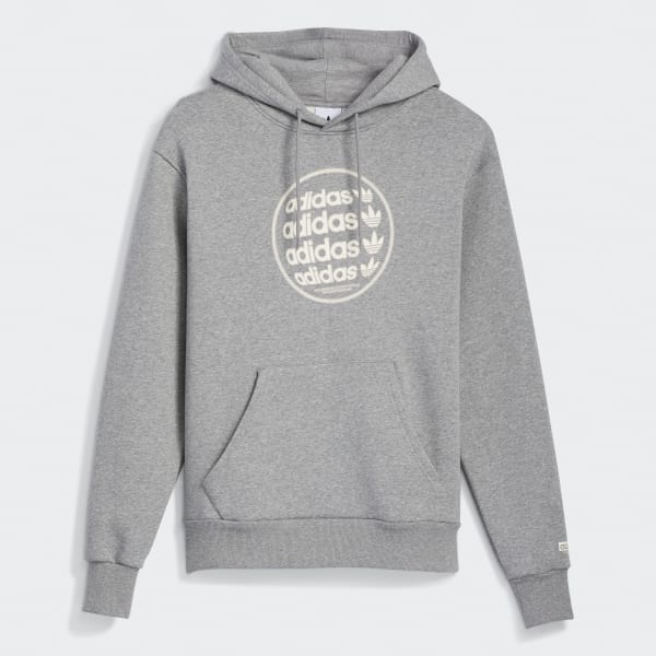 adidas Globe Graphic Hoodie Gender Neutral Grey adidas New Zealand