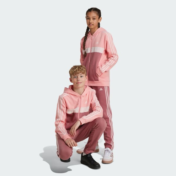 Pink Colour Block Tracksuit Adidas Tiberio 3-Stripes Colorblock