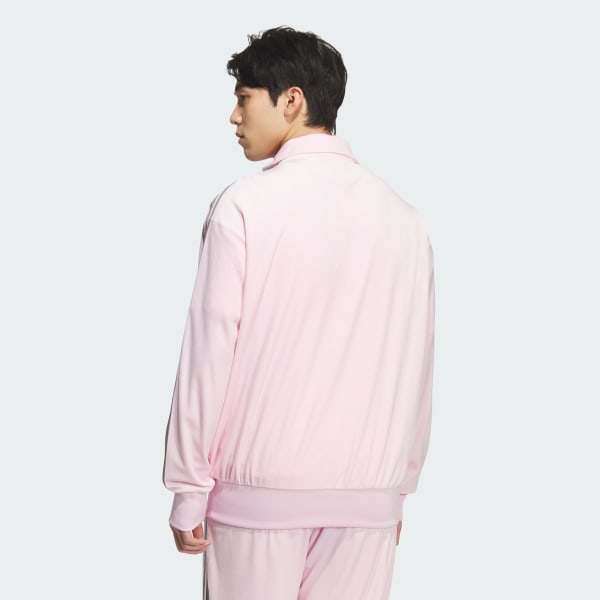 snidel×adidas ピンクベロアジャージXS 本日のみ限定価格 アディダス ファイヤーバード トラックトップ ベロア FOR