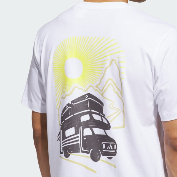 adidas Jet Set Camper Graphic Tee - White | Free Shipping adidas Jet Set Camper Graphic Tee - White | Free Shipping