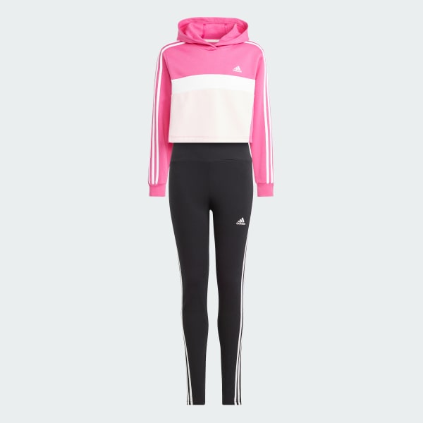 Tiberio 3 Streifen Colorblock Kids Leggings Set