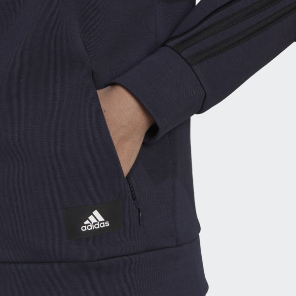 Blau adidas Sportswear Future Icons 3-Streifen Kapuzenjacke V0687