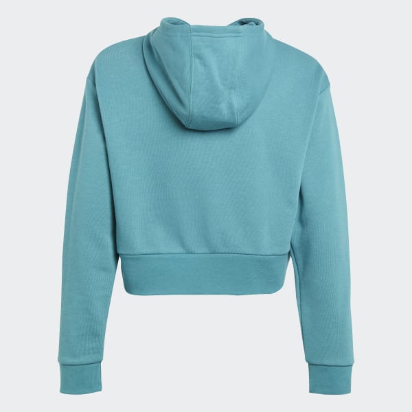 adidas Adicolor Cropped Hoodie Turquoise adidas Thailand