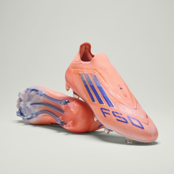 Chaussure sans lacets F50 Elite Terrain souple - Orange adidas