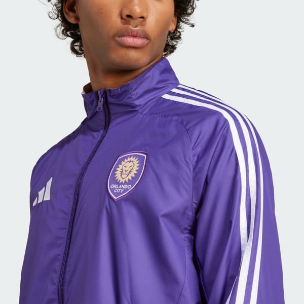 adidas Orlando City Reversible Anthem Jacket - Purple | Free