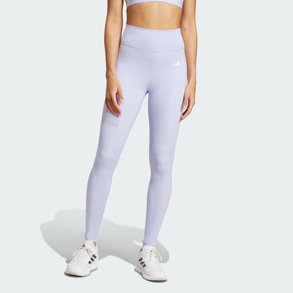 adidas Optime Essentials Stash Pocket Full Length Leggings Purple adidas Malaysia