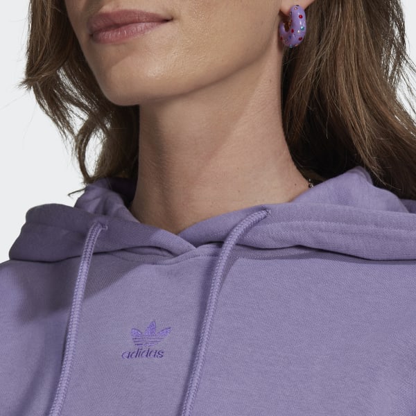 adidas Adicolor Essentials adidas US Purple Women\'s Hoodie Fleece Lifestyle - | 