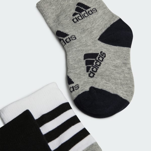 White Graphic Socks 3 Pairs
