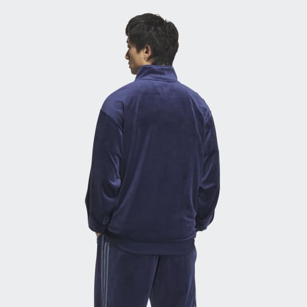 アディダス ベロア トラックジャケット - ブルー | アディダス ジャパン