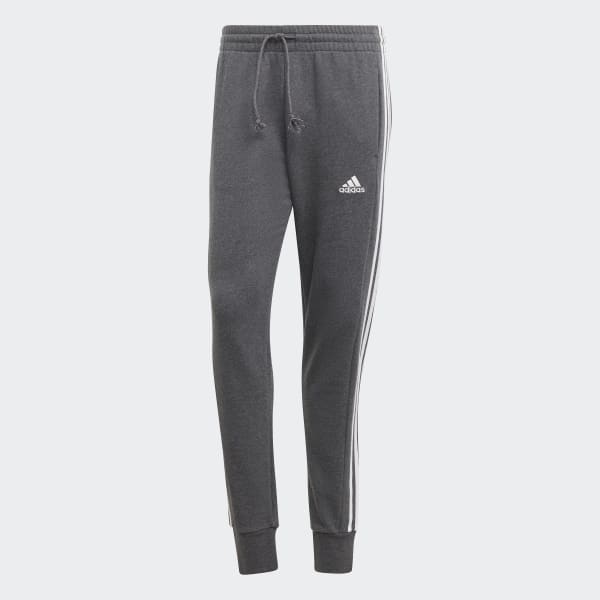 Pants Essentials 3 Franjas Felpa Francesa Pierna Conica Punos Ajustados