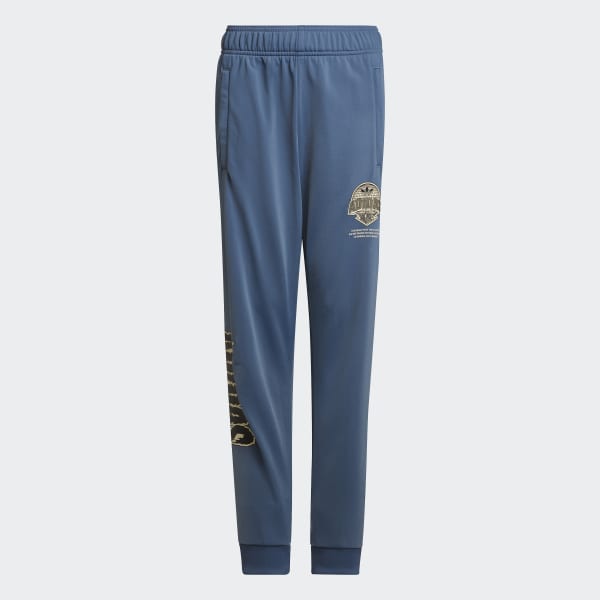 Blue Graphic Track Pants