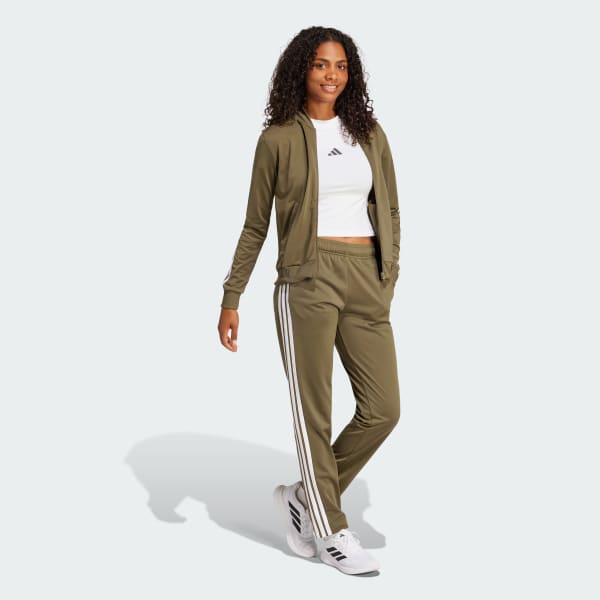 zelená Tepláková súprava Essentials 3-Stripes