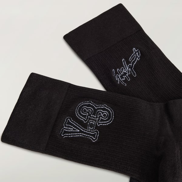 Schwarz Y-3 GRAPHIC CREW SOCKEN
