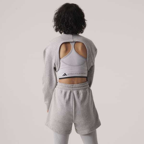 Cinza Shorts Moletinho adidas by Stella McCartney TrueCasuals