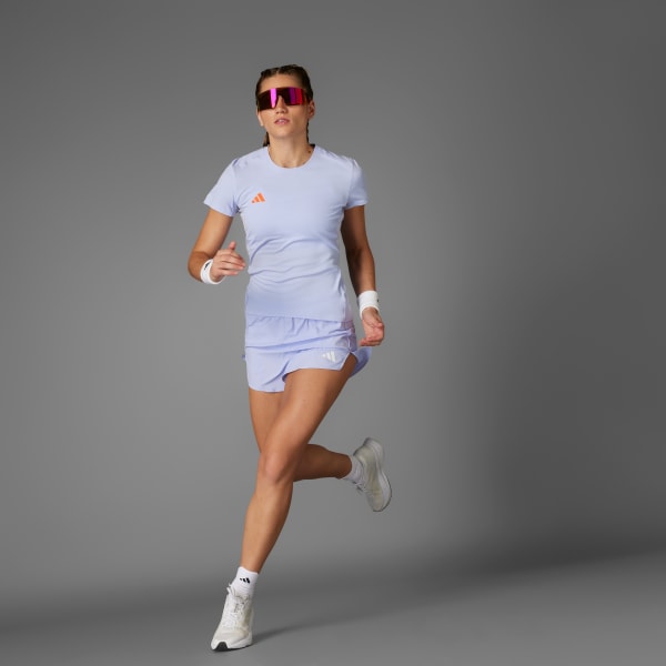 Purple Adizero Essentials Running Tee