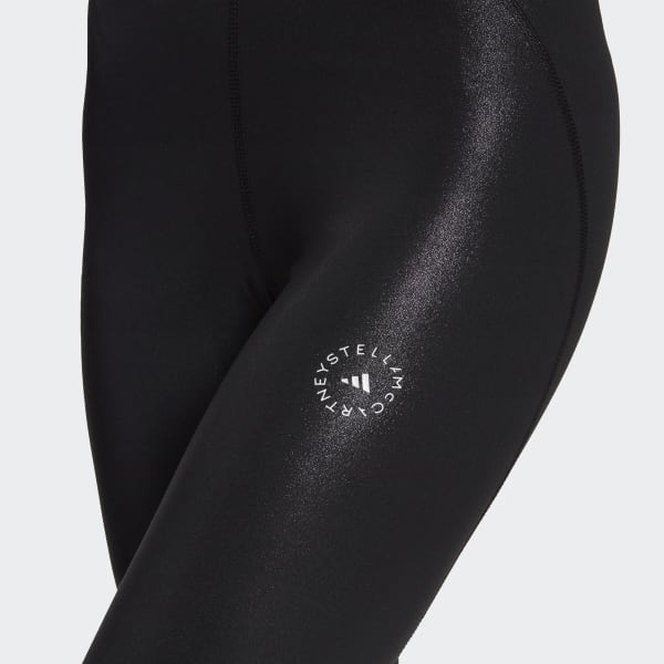 Svart adidas by Stella McCartney Shiny Training Tights JKK84