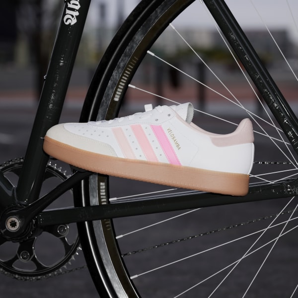 adidas Velosamba Leather Shoes - White | Free Shipping with