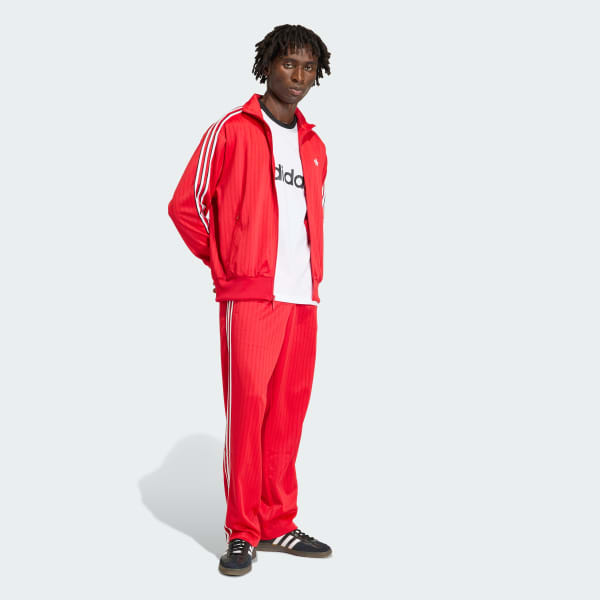 Rojo CASACA DEPORTIVA FIREBIRD HOLGADA CON RAYAS FINAS