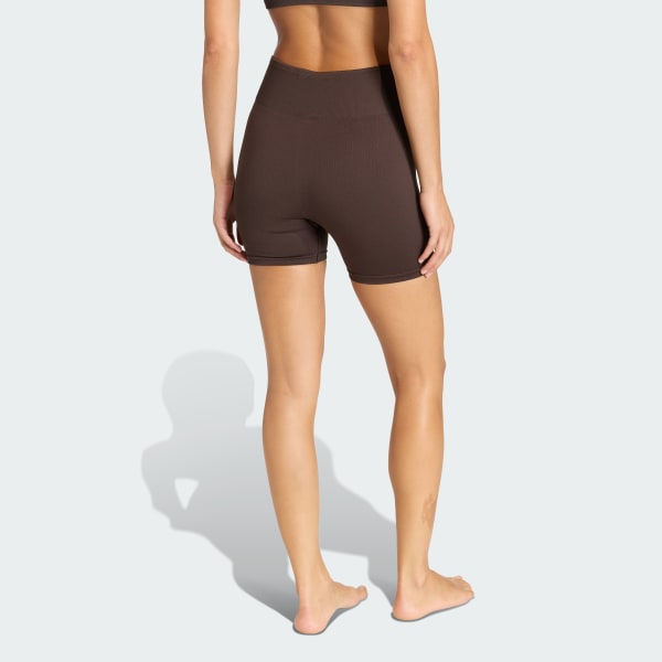 Brown Workout Essentials 4 inch Leggings Knit