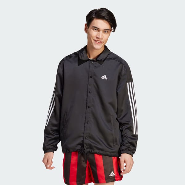 Μαύρο Satin Coaches Jacket