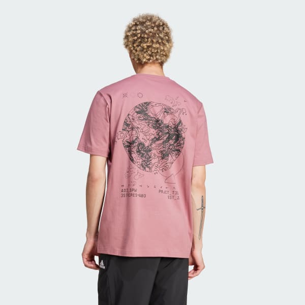 Rose T-shirt graphique City Escape