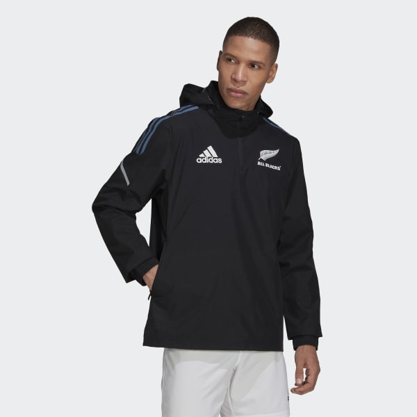 Czerń All Blacks Rugby Windbreaker