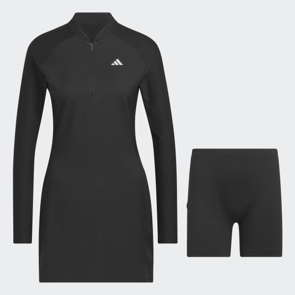 Svart Long Sleeve Golf Dress