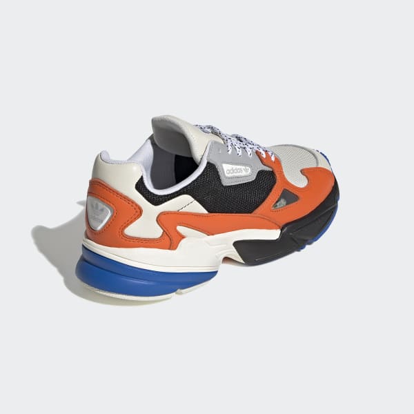 adidas falcon off white orange