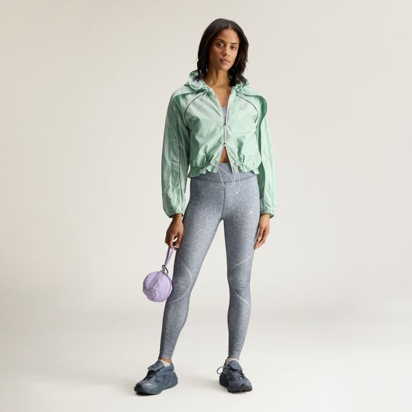 Μωβ Μπουφάν adidas by Stella McCartney Running Print