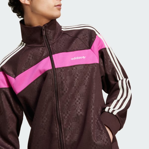 80s アメリカ製 adidas ストライプ柄 フード付き ジャージ トップス 80s アメリカ製 adidas ストライプ柄 フード付き ジャージ トップス