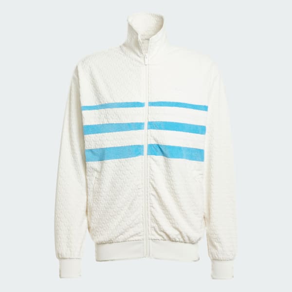 White Monogram Track Top
