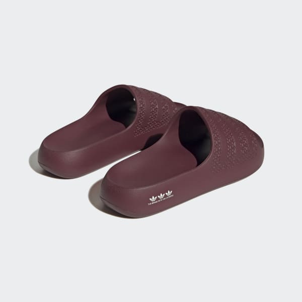 Adidas slides burgundy clearance