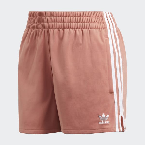 adidas originals adicolor three stripe shorts in pink