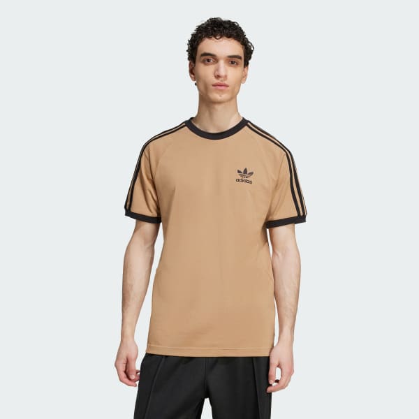 Beige Adicolor Classics 3-Stripes T-shirt