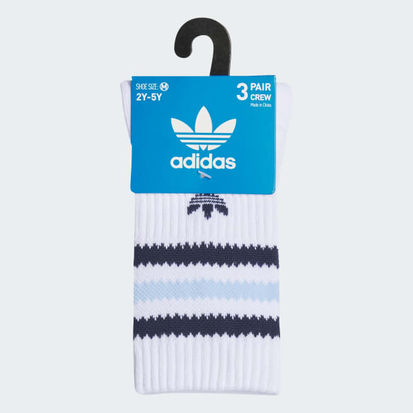 Adidas Originals Roller 3.0 3-Pack Crew Socks Kids WORLDWIDE DELIVERY