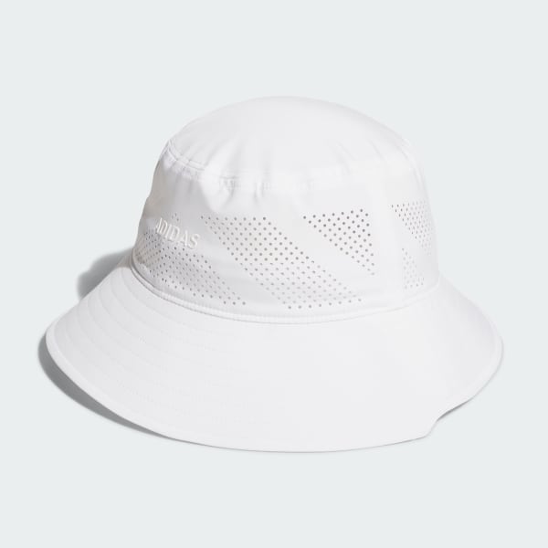 White 메탈 로고 버킷 햇