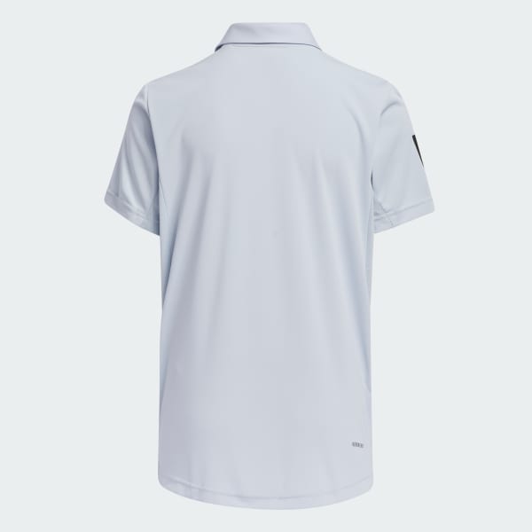 Azul Polo con Cuello Club de Tenis 3 Tiras