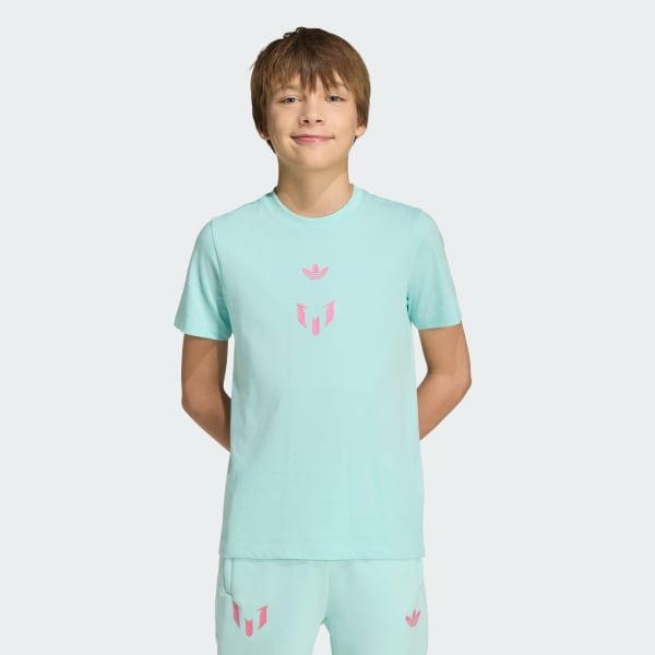Turkis Messi T-shirt til børn