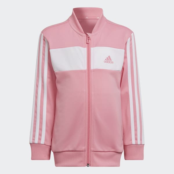 Pink Essentials 3-Stripes Shiny Track Suit