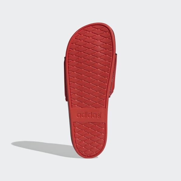 adidas slides women red